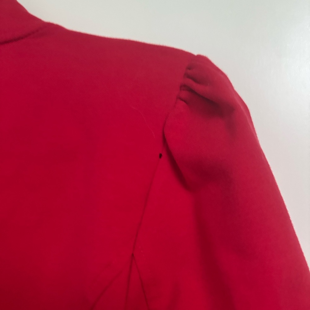 Tommy Hilfiger Red Cropped Blazer - Picture 8 of 9